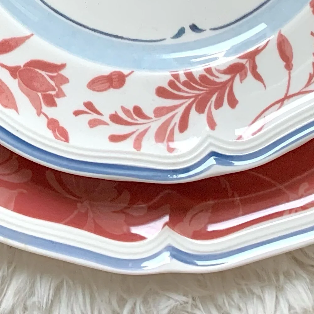 Villeroy & Boch Cottage (1) Red Dinner Plate Country Collection ONE 10.5” Plate